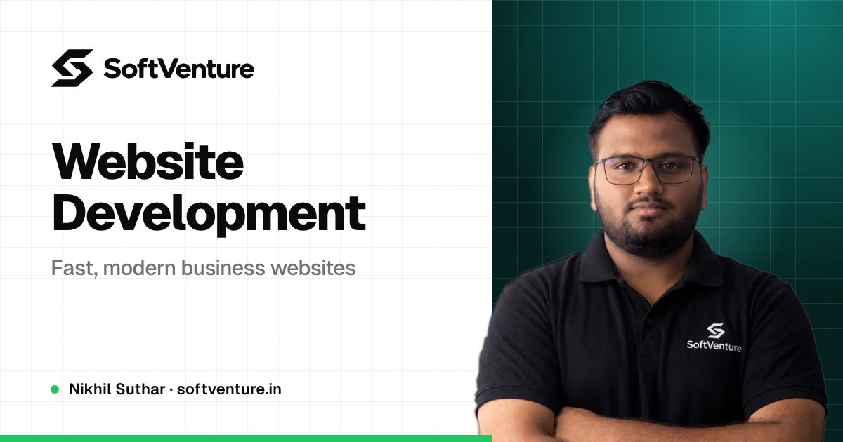 Nikhil Suthar — SoftVenture Website Development